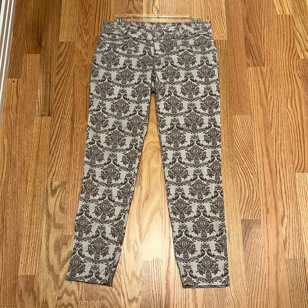 Anthropologie patterned slacks